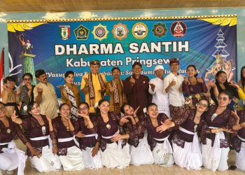 Umat Hindu Pringsewu Rayakan Dharma Santi, Tekankan Persaudaraan