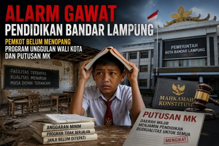 Program Sekolah Gratis Bandar Lampung Disorot, Dana BOSDA Belum Juga Tersalurkan