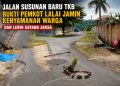 Tambal Jalan Pakai Semen dan Pasir, Warga TKB Sindir Prioritas Anggaran Pemkot Bandar Lampung