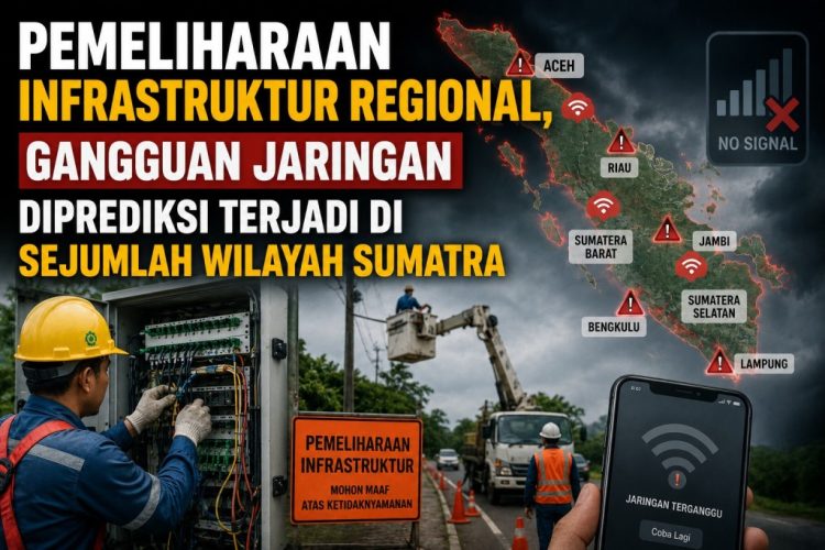 Warga Sumatra Diimbau Antisipasi Gangguan Komunikasi dan Internet Malam Ini