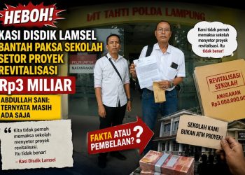 Proyek Revitalisasi Sekolah Rp3 Miliar di Lamsel Diduga Bermasalah