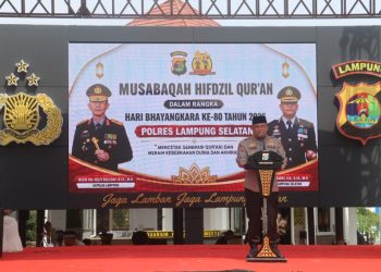 Ratusan Santri Ikuti MHQ Polres Lampung Selatan, Perkuat Nilai Spiritual