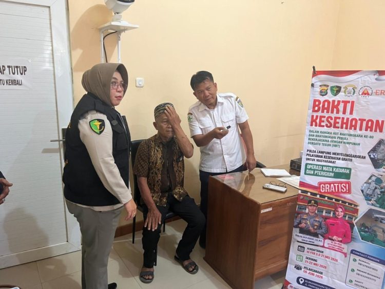 Harapan Baru untuk Melihat Jelas, Polres Pringsewu Gelar Screening Operasi Katarak