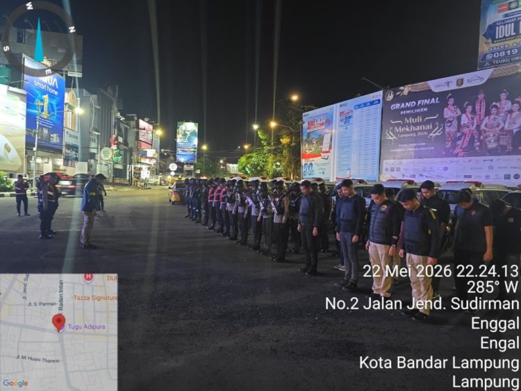 QR Presisi Polda Lampung Disiagakan di Titik Rawan Street Crime