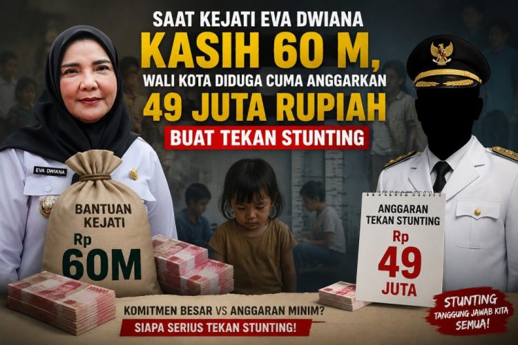 Publik Bandingkan Hibah Kejati dan Program Stunting, Eva Dwiana Kembali Disorot
