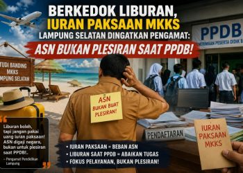 ASN Bukan untuk Liburan, Polemik Iuran Perjalanan MKKS Lampung Selatan Mengemuka