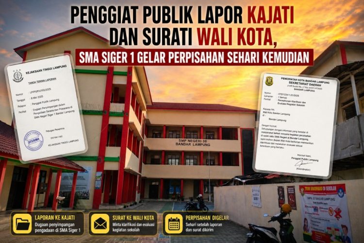 Abdullah Sani Lapor Kajati dan Surati Wali Kota, SMA Siger 1 Langsung Gelar Perpisahan
