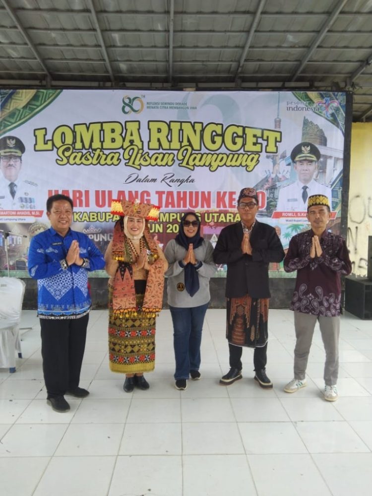 Nte Ida Sukses Tampilkan Ringget “Lampung Utara” di Taman Olah Seni Kotabumi