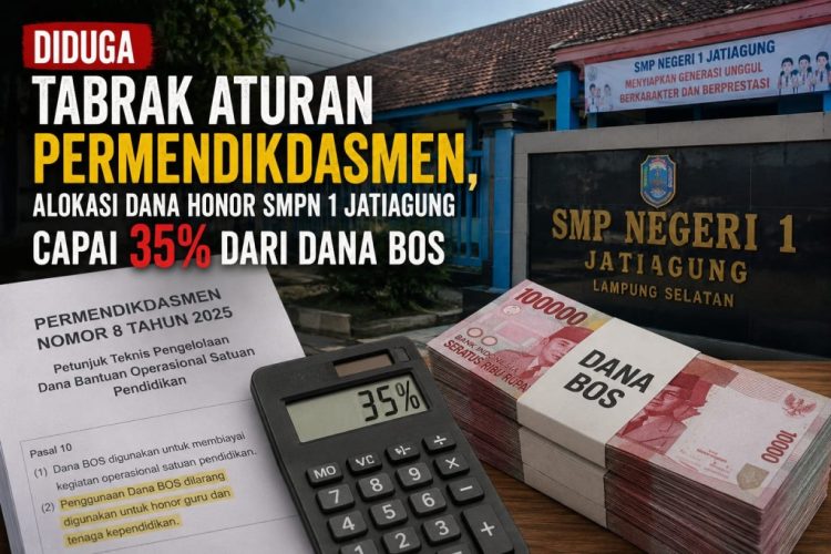 Dana BOS Rp400 Juta, Honor Honorer SMPN 1 Jatiagung Tembus Rp141 Juta