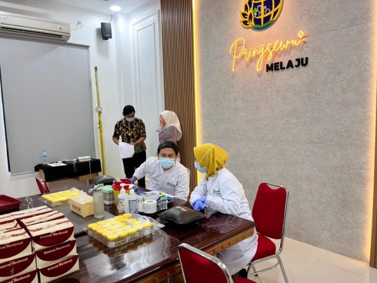 Bangun SDM Berkualitas, Kantor Pertanahan Pringsewu Laksanakan Pemeriksaan Kesehatan ASN