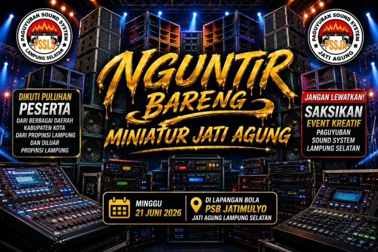 PSSLS Dorong Pariwisata dan UMKM Lewat Event Nguntir Bareng Miniatur Jati Agung