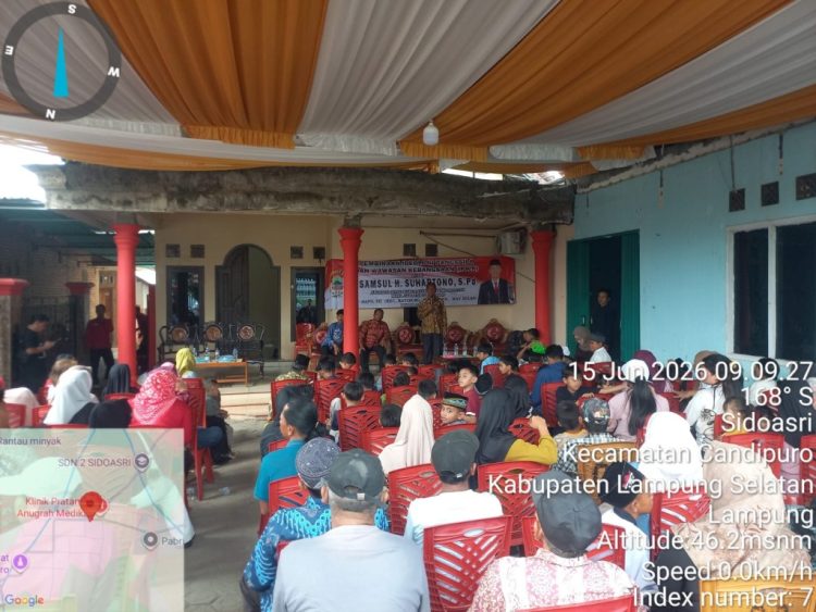 Antusias Warga Tinggi, Samsul Gelar Pembinaan Ideologi Pancasila di Candipuro