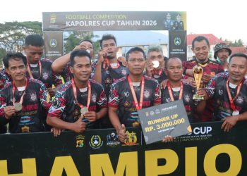 All Star Sragi Taklukkan Kalianda FC, Juara U-40 Kapolres Cup Hari Bhayangkara ke-80
