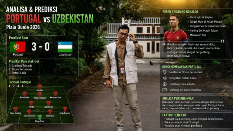 Usai Ditahan DR Kongo, Portugal Dituntut Menang Besar Lawan Uzbekistan