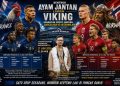 Ayam Jantan Bentrok dengan Viking, Laga Grup Rasa Semifinal Piala Dunia