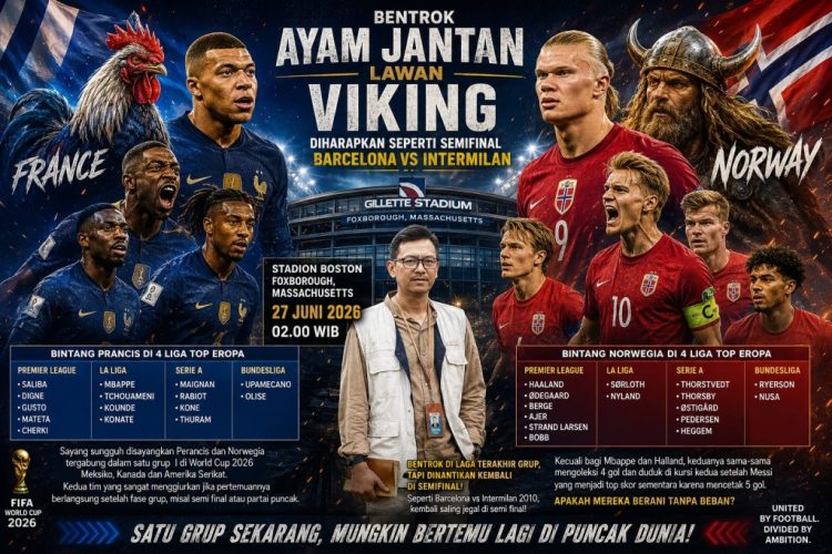 Ayam Jantan Bentrok dengan Viking, Laga Grup Rasa Semifinal Piala Dunia