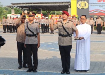 52 Personel Polres Lampung Selatan Naik Pangkat, AKBP Toni Kasmiri: Ini Bentuk Penghargaan Institusi