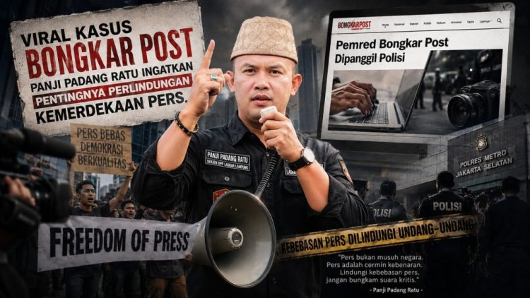 Pemred Bongkar Post Dipanggil Polisi, Laskar Lampung Indonesia Minta Kemerdekaan Pers Tetap Dijaga