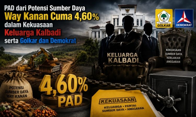 Potensi Besar Way Kanan Belum Maksimal, PAD dari Kekayaan Daerah Hanya 4,60 Persen