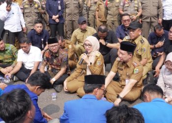 Wagub Jihan Temui Massa PMII, Pemprov Lampung Siap Kawal Aspirasi ke Pemerintah Pusat
