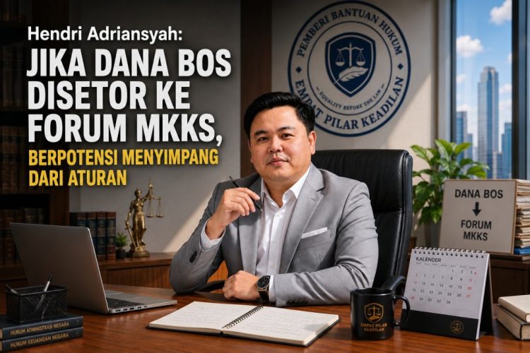 Hendri Adriansyah: Jika Dana BOS Disetor ke Forum MKKS, Berpotensi Menyimpang dari Aturan