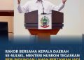 Sulsel Jadi Contoh Nasional, Menteri Nusron Puji Komitmen Lindungi Lahan Pertanian Lewat LP2B