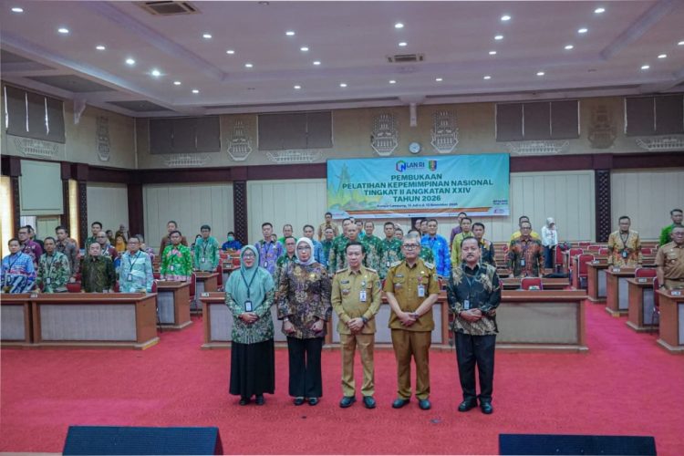 PKN Tingkat II Angkatan XXIV Resmi Dibuka, Pemprov Lampung Perkuat Kepemimpinan ASN Berbasis Inovasi