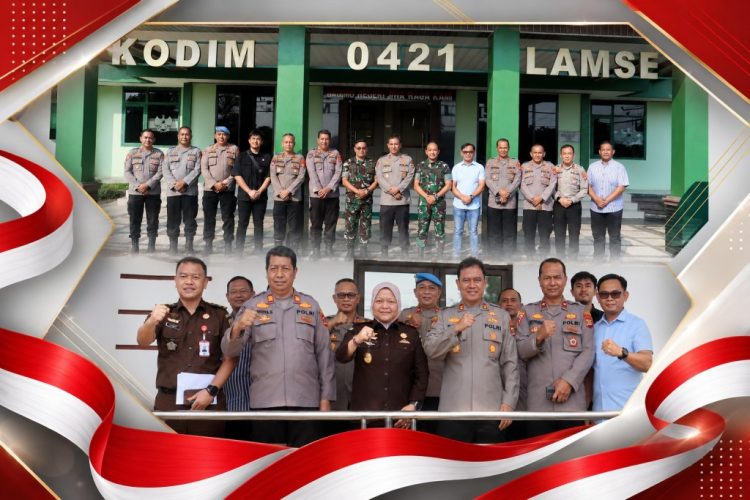 Polres, Kodim, dan Kejari Lampung Selatan Perkuat Kolaborasi untuk Penegakan Hukum Profesional