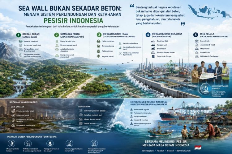 Menata Masa Depan Pesisir Indonesia, Sea Wall Harus Lebih dari Sekadar Tanggul Laut