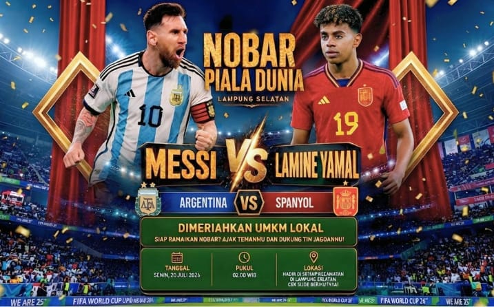 Final Piala Dunia 2026 Jadi Momentum, Pemkab Lampung Selatan Gelar Nobar di 17 Kecamatan