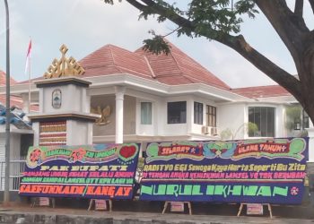 Karangan Bunga Kritik untuk Bupati Lampung Selatan Jadi Sorotan, LSM PRO RAKYAT: Jadikan Bahan Evaluasi