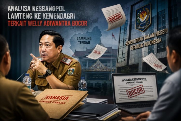 Dokumen Kesbangpol Lampung Tengah Bocor, Sebut Kasus Welly Adiwantara Berdampak ke Pemerintahan