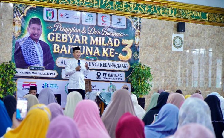 Milad Ke-3 LPQ Baituna, Bupati Riyanto Pamungkas Tekankan Pentingnya Pendidikan Akhlak Anak