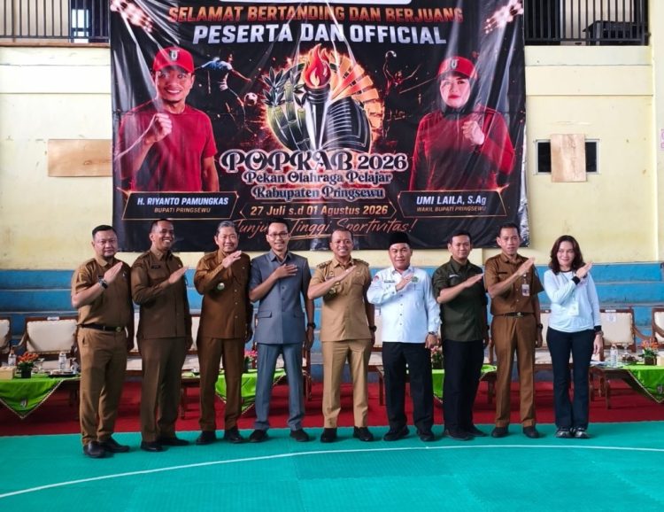 Bupati Riyanto Buka POPKAB Pringsewu, Cetak Atlet Muda Bermental Juara