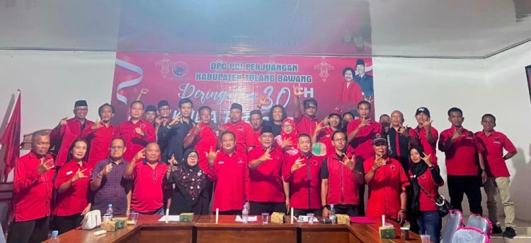 30 Tahun Kuda Tuli, DPC PDIP Tulang Bawang Ajak Kader Perkuat Soliditas