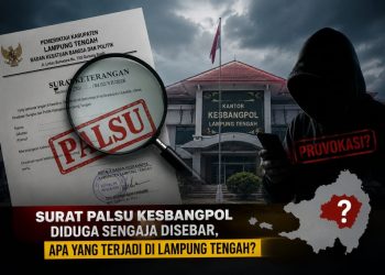 Heboh Surat Mengatasnamakan Kesbangpol Lamteng, Dugaan Pemalsuan Mengarah ke Skandal Baru
