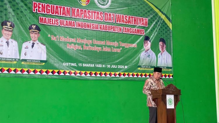 MUI Tanggamus Gelar Penguatan Da’i Wasathiyah, Bupati Soroti Peran Strategis Ulama