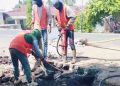 Dua Hari Pascabanjir, Pemerintah Tangani Gorong-Gorong Ambrol di Jalinbar Negeri Ngarip