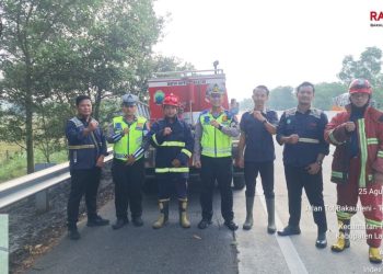 Kebakaran Muncul di Sekitar Tol KM 63-64 Lampung Selatan, Polisi Selidiki Sumber Api
