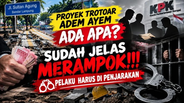 Rp21,7 Miliar Proyek Trotoar Sultan Agung, Reformasi Rakyat Desak Pengusutan Tuntas