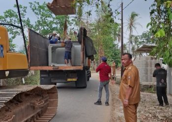 Tiga Hari Dikerjakan, Sodetan dan Box Culvert Jalan Azizi Sabah Balau Rampung