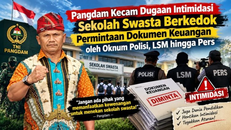 Oknum Polisi, LSM hingga Wartawan Disorot, Pangdam Kecam Dugaan Intimidasi Sekolah