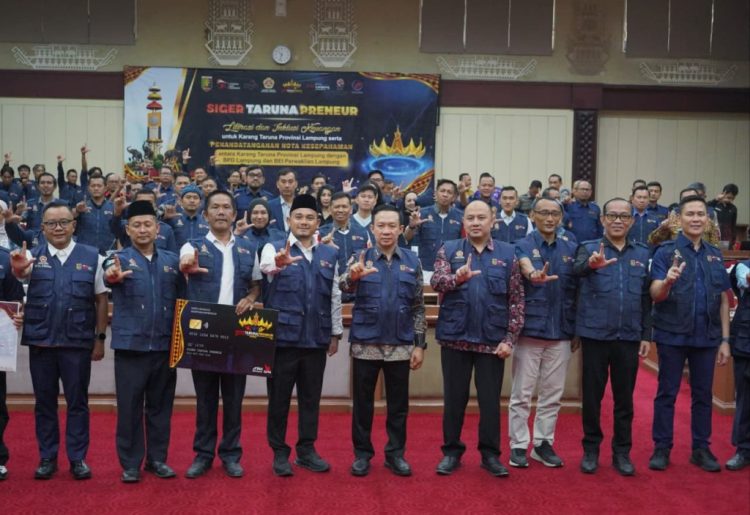 Siger Tarunapreneur Diluncurkan, Pemprov Lampung Dorong Pemuda Desa Jadi Pengusaha
