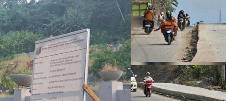 LSM PRO RAKYAT Desak Gubernur Lampung Evaluasi Pengawasan Proyek Jalan Puluhan Miliar