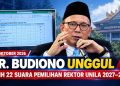 22 Suara untuk Dr. Budiono, Begini Hasil Pemungutan Suara Calon Rektor Unila