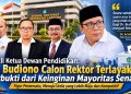 Mayoritas Senat Beri 22 Suara, Dr. Budiono Dinilai Paling Layak Pimpin Unila