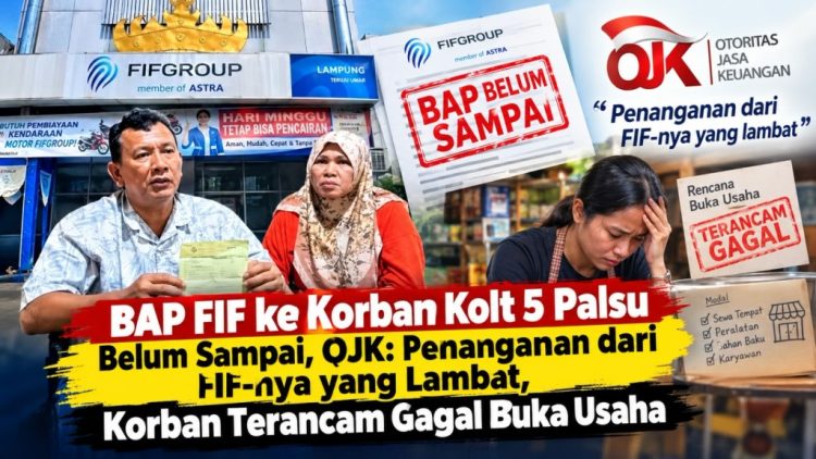 Surat FIF Sebut Tak Ada Riwayat Kredit, Mengapa Status Kolt 5 Belum Tuntas?