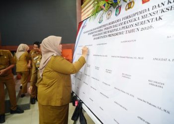 Cegah Konflik Pemilihan, 172 Calon Kapekon Pringsewu Sepakat Jaga Persatuan
