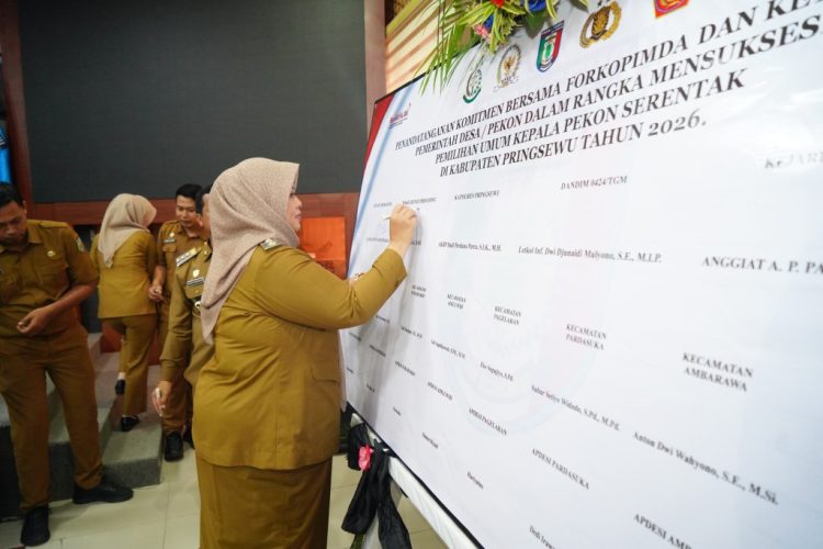 Cegah Konflik Pemilihan, 172 Calon Kapekon Pringsewu Sepakat Jaga Persatuan
