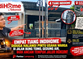 Tiang Internet Diduga Halangi Akses Usaha di Jalan Bung Tomo, Budi Minta Pertanggungjawaban